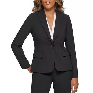 Calvin Klein One Button Black Blazer